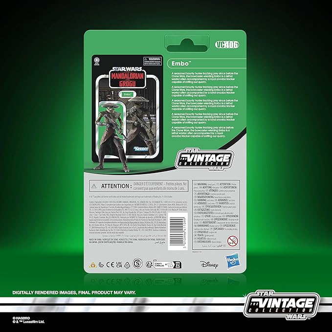 STAR WARS The Vintage Collection Embo, The Mandalorian and Grogu Premium 3.75 Inch Collectible Action Figure