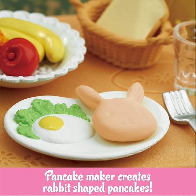 Calico Critters - Breakfast Playset - Dollhouse Furniture & Accessories – Kids Pretend Play Toy, Miniature Dollhouse Food & Accessories Set, Ages 3+