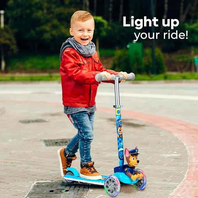 Kick Scooter for Kids, 3 Wheel Self Balancing, Light Up LED Wheels