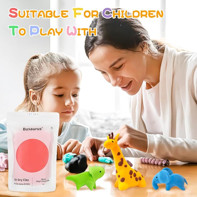 100g Lacender Purple Air Dry Foam Clay, DIY Flower Making Clay for School Supply, Slime, Art Projects, Cosplay - Colorful, Non-Sticky, Non-Toxic & Safe - Gifts for Kids and Adults