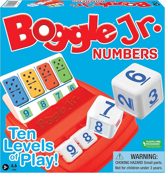 Winning Moves Boggle Jr Numbers, Kids Learning Number Game | The Original Grow-With-Me, Math, Counting and Number Recognition