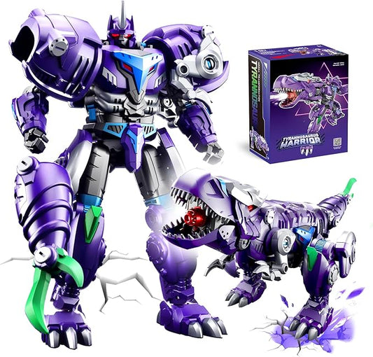Resosese Transforming Toys Figures-Robot Toys for Boys, Action Figure for Kids Birthday Dinosaur Toys for Kids 8-14, ABS Metal Texture-Part of Alloy
