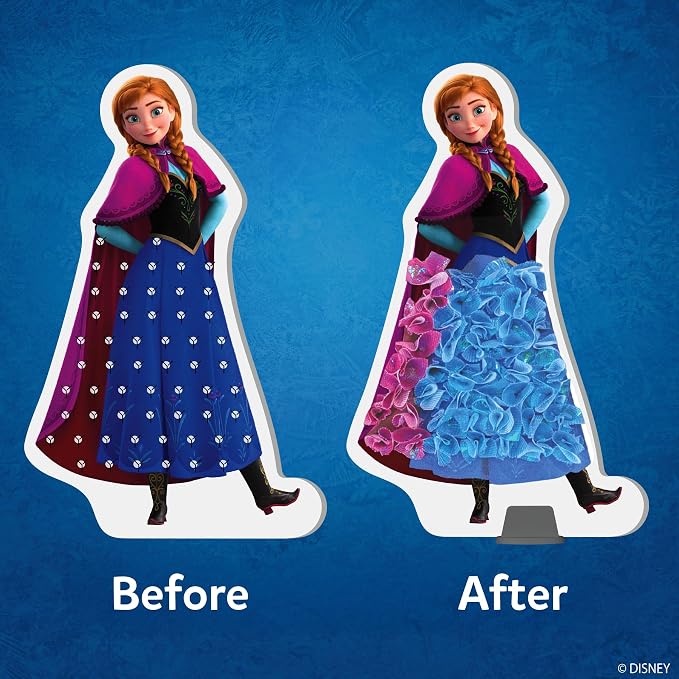 Skillmatics Poke-in Art – Disney Frozen, Mess-Free Fun for Kids, DIY Wood Craft Kits, Creative Activity, Gifts for Girls Ages 4, 5, 6, 7, 8, 9, Includes Elsa & Anna