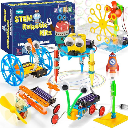 STEM Robotics Kits for Kids Age 8-12 8-10, Science Kits for Kids 8-12, STEM Toys for Boys Age 8 9 10 12 13 14 Girls Boys Birthday Gifts, Robot Building Crafts 8-12 Engineering Motor Set