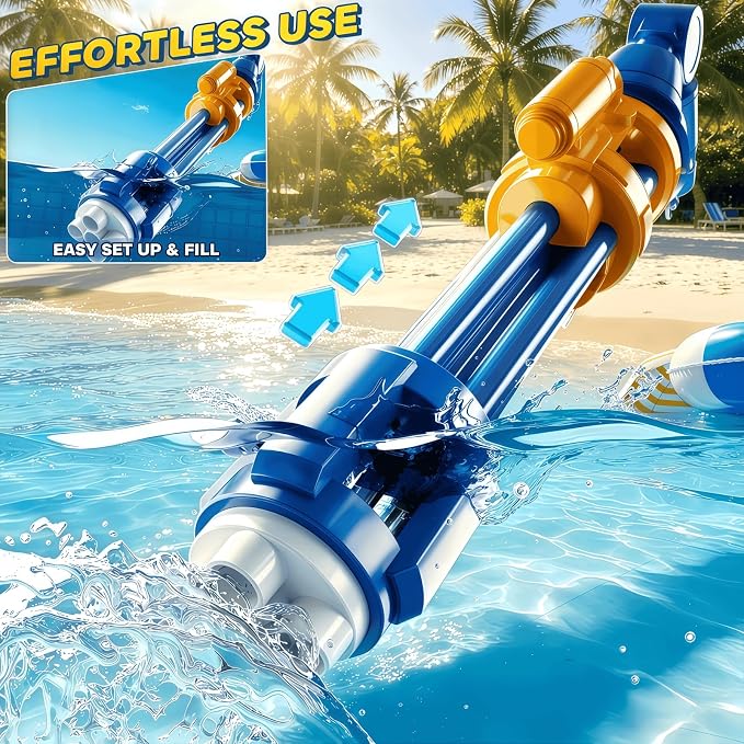 2 Pack Water Guns for Kids, Soaker Squirt Water Gun Toys, Beach Backyard Party Play Game Activities, Outdoor Swimming Water Pool Guns Birthday Gifts Toy for Kid Adults Ages 4-8 8-12 Boys Girls