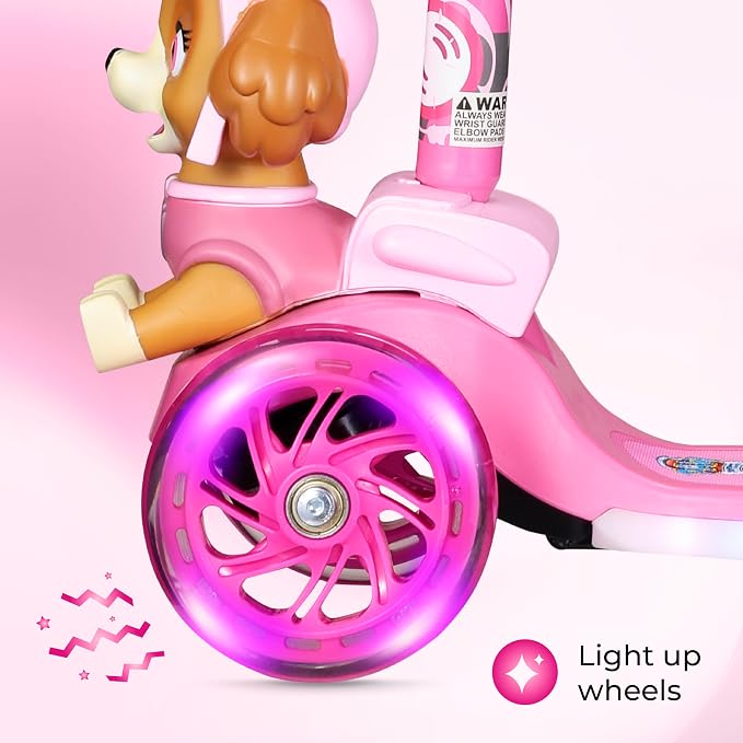 Kick Scooter for Kids, 3 Wheel Self Balancing, Light Up LED Wheels