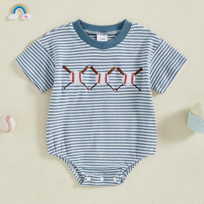 Kavousa Baby Boy Clothes Summer Baby Boy Bubble Romper Short Sleeve Jumpsuit One Piece Outfit Newborn Infant Clothing