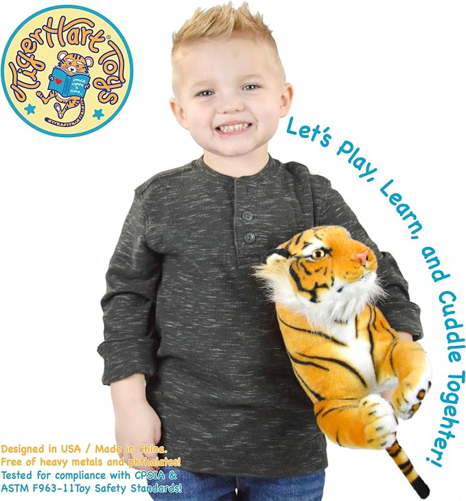 TigerHart Arrow The Tiger - 17 Inch (Tail Measurement Not Included) Stuffed Animal Plush Cat