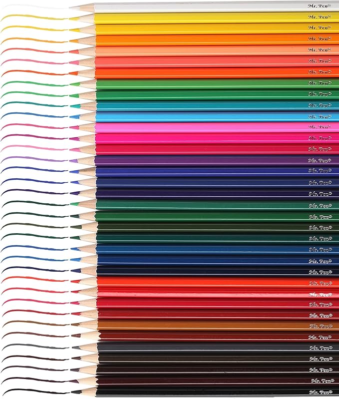 Mr. Pen- Colored Pencils for Kids, 36 Pack, Soft Core Pre-Sharpened | Color Pencils Bulk for Adult Coloring Book, Drawing, Sketching, Teacher Supplies, Classroom Prizes, Kids Party Favors