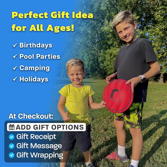 Soft Flying Disc for Kids: Easy To Use Beach Disc - Durable Design Floats On Water! Beach Toys, Pool Toys & Frisbbee for Adults Outdoor Fun Pool Toy - Boy Gifts & Girls Ages 5 6 7 8 9 10 11 12 13 14