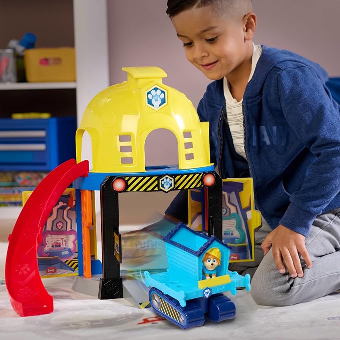 Disney Junior Pupstruction Pup HQ 12-piece Lights, Music, Phrases, and Sounds Playset, Exclusive Maya Figurine Included, Kids Toys for Ages 3 Up by Just Play