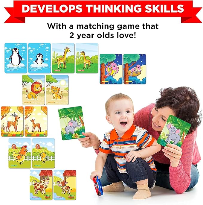 Learnabee Toys for 2 Year Old Boys/Girls | Gift for 2 Year Old Kids | Board Books and Fun Activities |Learning and Educational Toys & Games (1 Box Set)