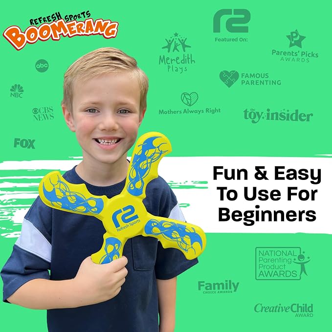 Kids Beach Toys & Beach Games - Ultimate Beach Boomerangs for Summer Play - Fun Outdoor Summer Toy for Boys & Girls - Beach Toys for Kids Ages 8-12 & Tons Of Fun Toy Outdoor Gifts For Kids 6 7 8 9 10+