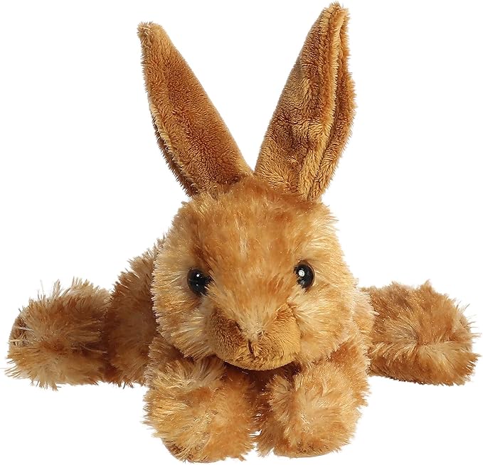 Aurora® Adorable Mini Flopsie™ Bitty Bunny™ Stuffed Animal - Playful Ease - Timeless Companions - Brown 8 Inches (Pack of 2)