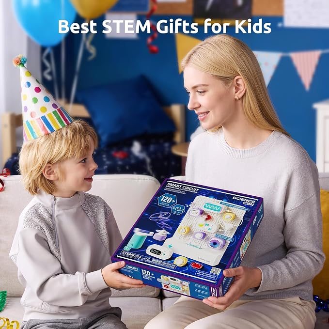 Science Can STEM Toys for Ages 8-13, Circuit Board for Kids with Smart Voice Control, Electronics Exploration Kit 120+ Circuit Projects, Educational Stem Kits for Kids Age 8-10