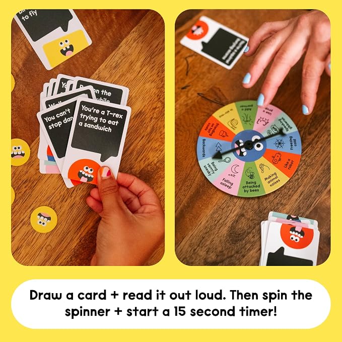 Laugh Attack [Can You Make Your Family Laugh? | Don’t Laugh Challenge Card Game For Kids, Teens, and Families | Great For Father's Day, Reunions, Vacation | Kids Gift For Boys & Girls Ages 5+]