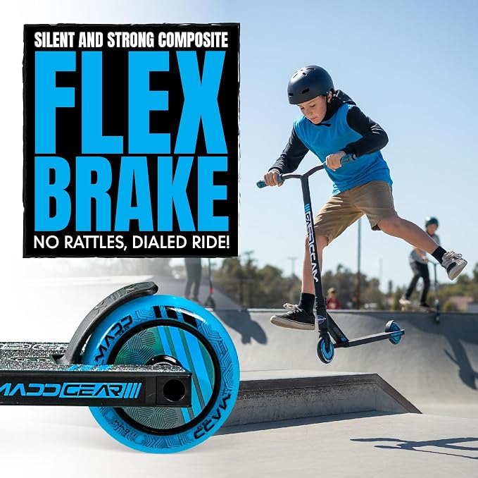 Pro Trick Stunt Scooter for Kids Ages 8-12 – Lightweight Durable 2 Wheel Freestyle Scooter for Skatepark and Street – Easy Assembly – Madd Gear MG3