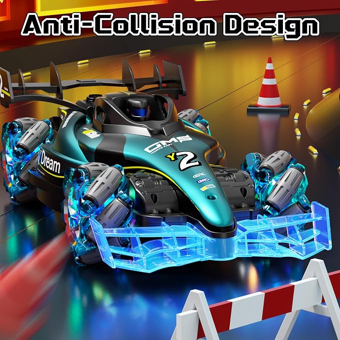 Remote Control Cars, 2.4GHz Monster Truck RC Stunt Cars for Boys Kids Adults, 1:12 Monster RC Truck Off Road with Light & Music, Gifts for 8 9 10 11 12 13 14 15 16+ Years Old Boys Girls Adults