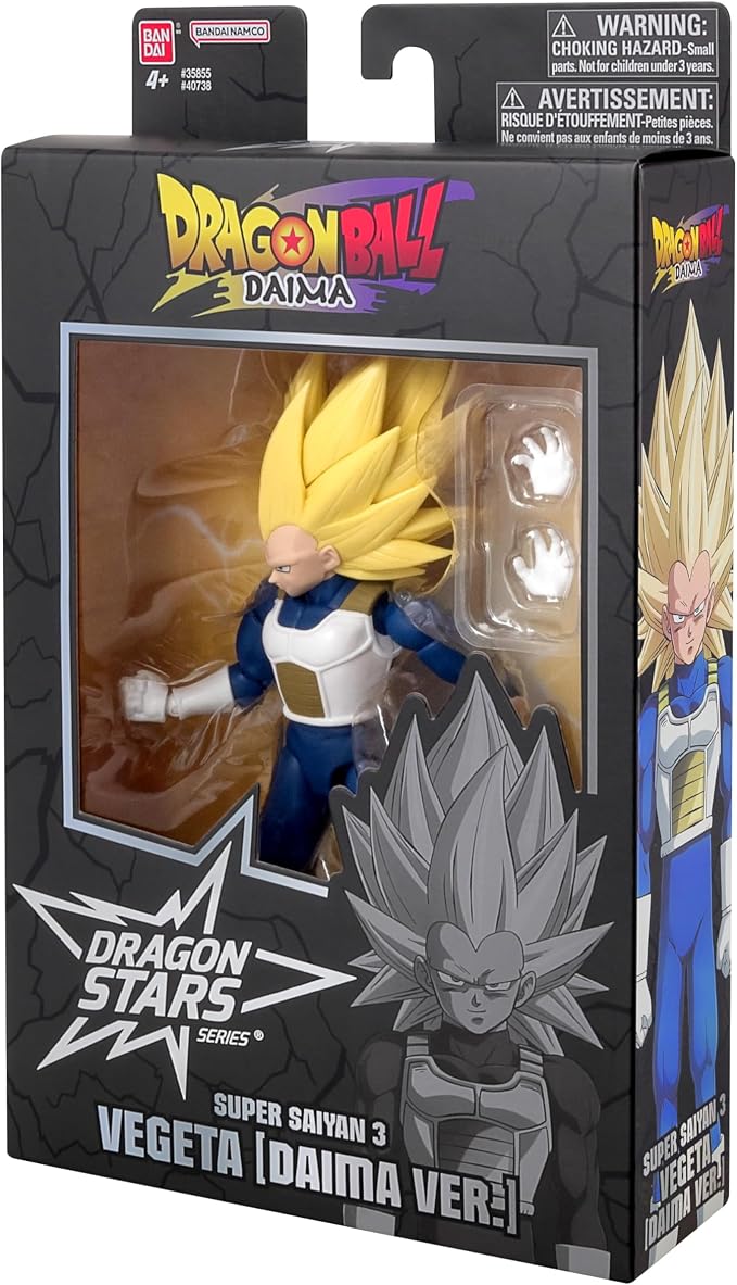 Dragon Stars Series - Dragon Ball DAIMA - Super Saiyan 3 Vegeta 6.5" Action Figure