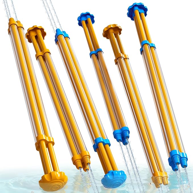 6-Pack Water Guns Water-Proof Squirt Blasters Set for Kids, Water Game Shooter - Pool Beach Toys for Summer Party Swimming Games, Outdoor Toys for Kids Boys and Girls Aged 3 4 5 6 Years Old