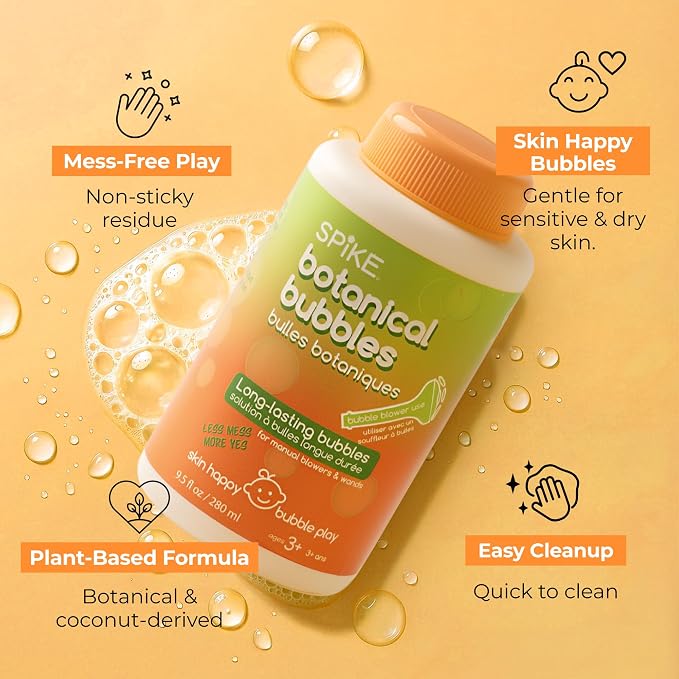 Innobaby Spike LongLasting Outdoor Botanical Bubble Solution 9.5 oz Refill