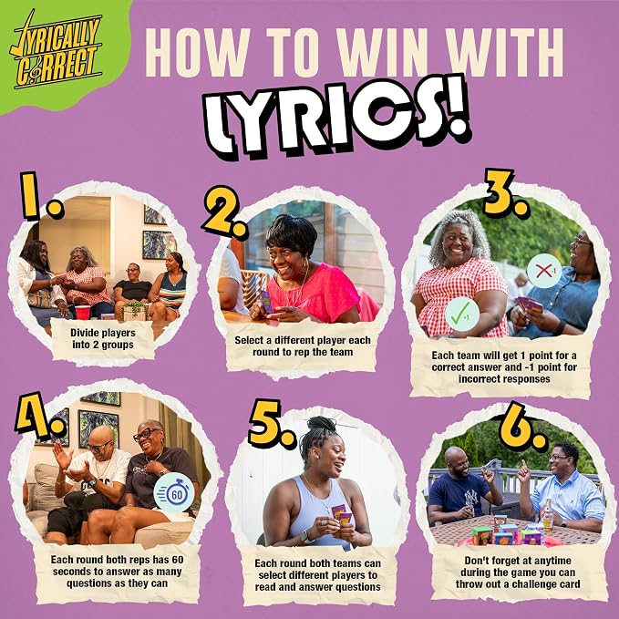 Lyrically Correct Revival: The Gospel Edition – Gospel Music Trivia Card Game for Adults & Families | Church Gatherings, Fellowship & Family Game Night