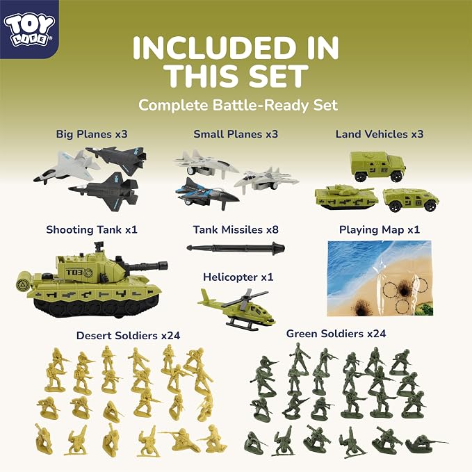 TOY Life Army Men Playset (Beach Landing Map Set 2)