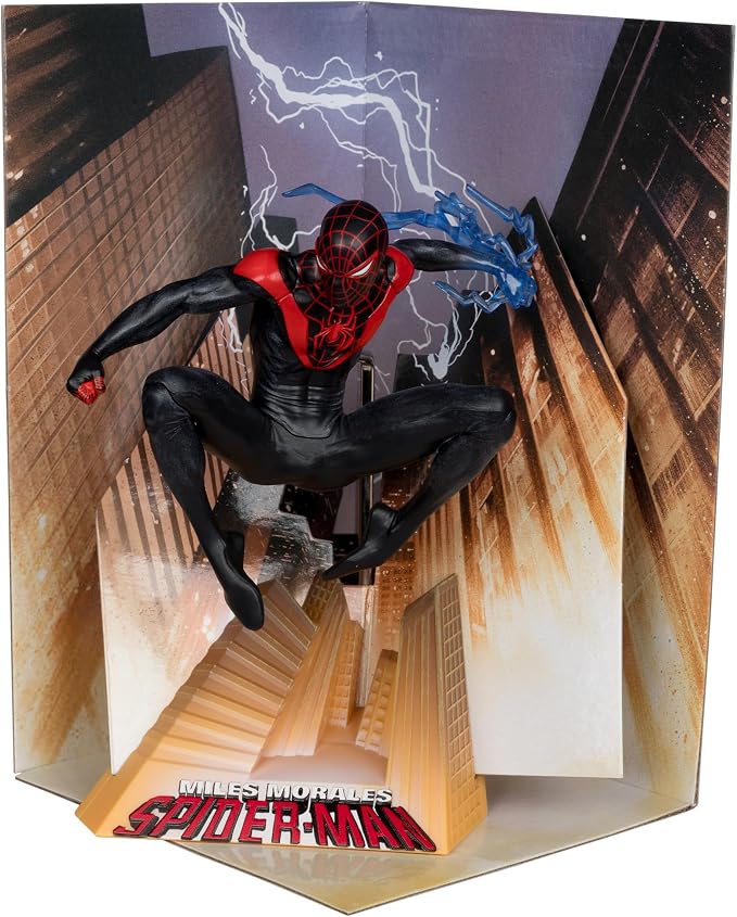 McFarlane Toys - Marvel Spider-Man 1:10th Scale Collectible with Scene (Miles Morales: Spider-Man #1)