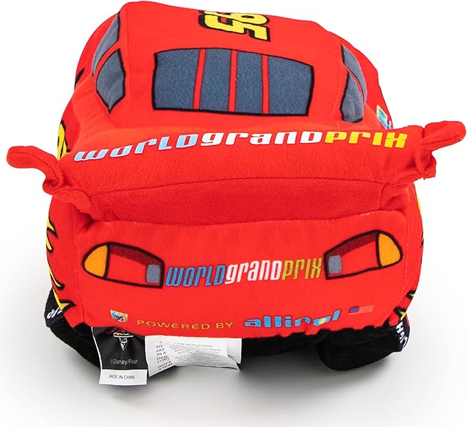 Jay Franco Disney Pixar Cars Lightning McQueen Kids Plush Pillow Buddy, 19 Inch - Super Soft Polyester Microfiber, Stuffed Animal Fade Resistant, Non-Toxic, Gift for Kids (Official Licensed Product)