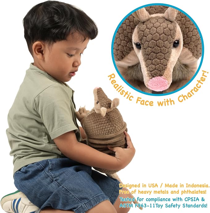 TigerHart Mike The Armadillo - 9 Inch (Tail Measurement not Included!) Stuffed Animal Plush