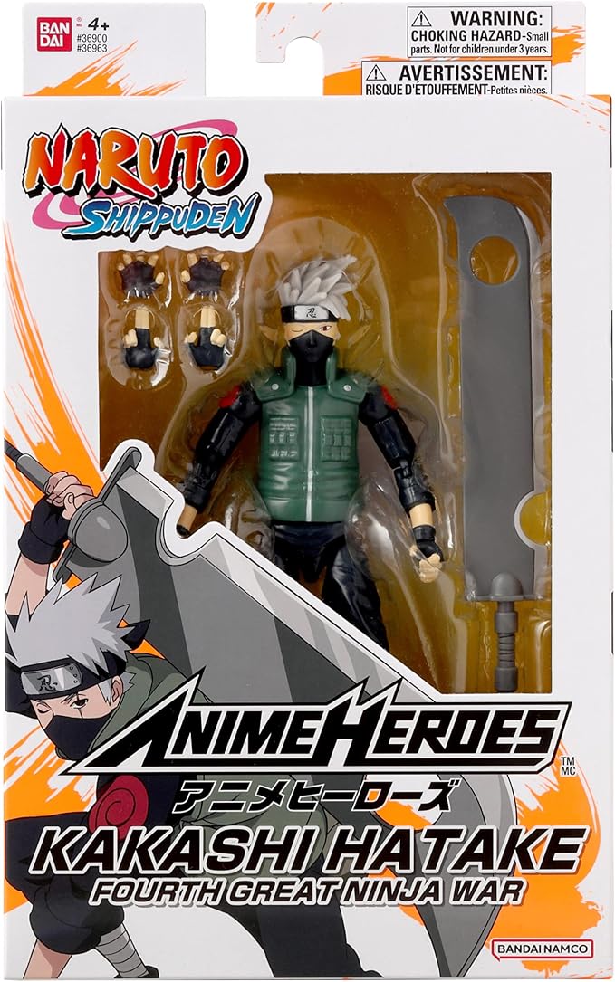 ANIME HEROES - Naruto Shippuden - Hatake Kakashi Fourth Great Ninja War Action Figure