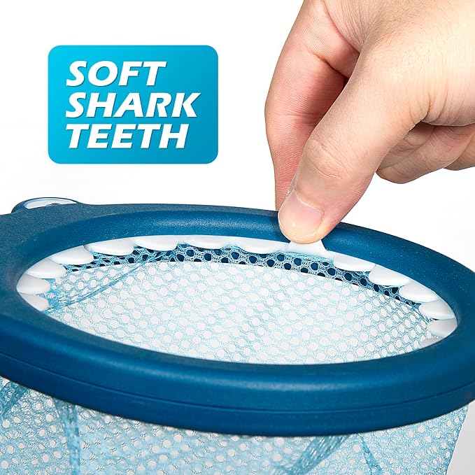 No Hole Mold Free Baby Bath Toys for Kids Ages 1-3, Water Toys for 6-12 Months Infants with Storage Bag, Baby Shark Toys for Pool, Bathtub, Beach, Shower, Tub,Ideal Gifts for Kids Boys and Girls