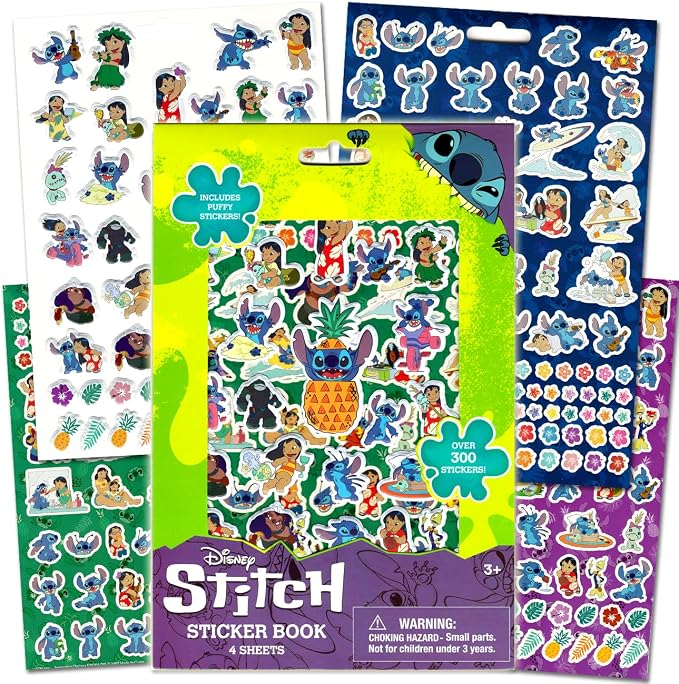 Bendon Disney Lilo and Stitch Coloring Activity Book and Sticker Set for Kids