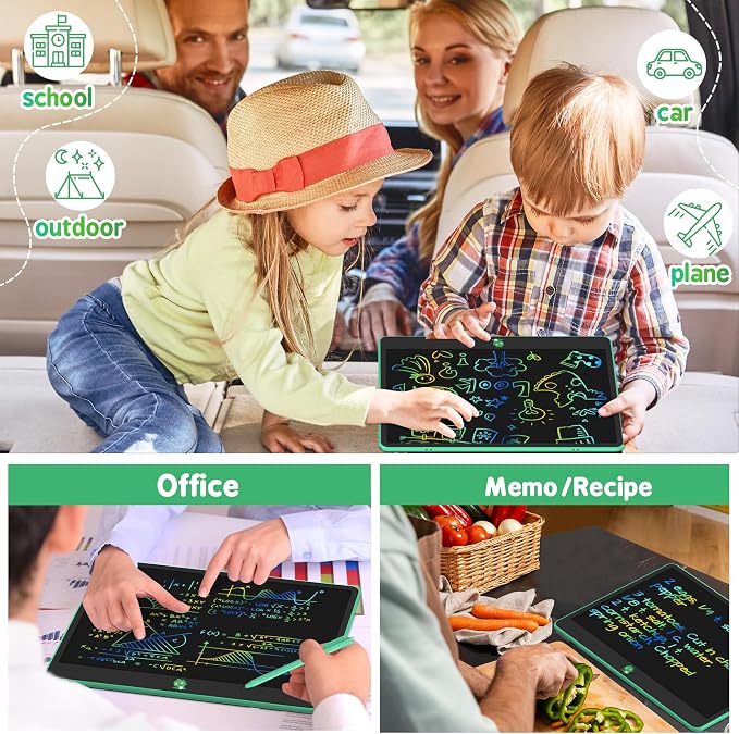 Hockvill LCD Writing Tablet for Kids, 16Inch Toys for Girls Boys Drawing Pad for 3 4 5 6 7 Year Old Kid, Toddler Doodle Board Christmas Birthday Gift for Kids，Erase Lock Writing Board