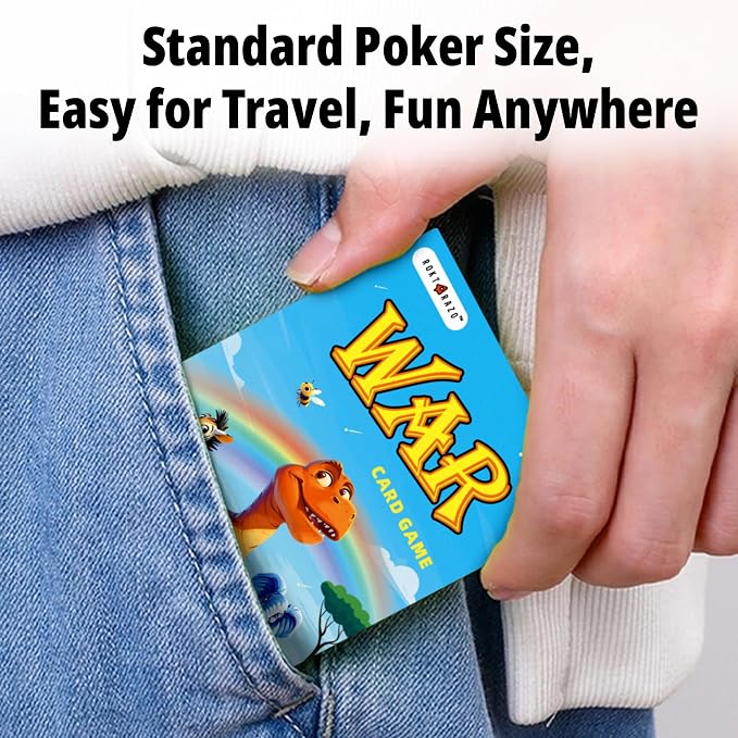 Upgraded Kids Card Games Pack, 6 Decks, Go Fish, Old Maid, Crazy Eights, Memory Match, Slap Jack, War, Playing Cards, Easter Basket Stuffers, Stocking Stuffers | Go Fish, Old Maid, Crazy Eights, Memory Match, Slap Jack, War. For family nights, travel, ...