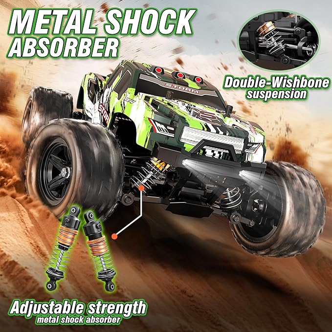 X-TMAGA 1:18 All Terrain RC Car for Adults & Boys (HS18-05), 4WD Off-Road RC Truck High Speed Fast 40+ KPH, 4X4 Waterproof Remote Control Car with 2 Rechargeable Batteries