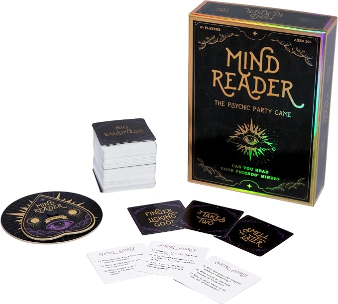 MIND READER – Can You Read Your Friends' Minds? The Fun Mind Reading Psychic Mind Meld Medium Party Christmas Gift for Kids, Adults, Friends & Families - Perfect for Halloween or Board Games Night