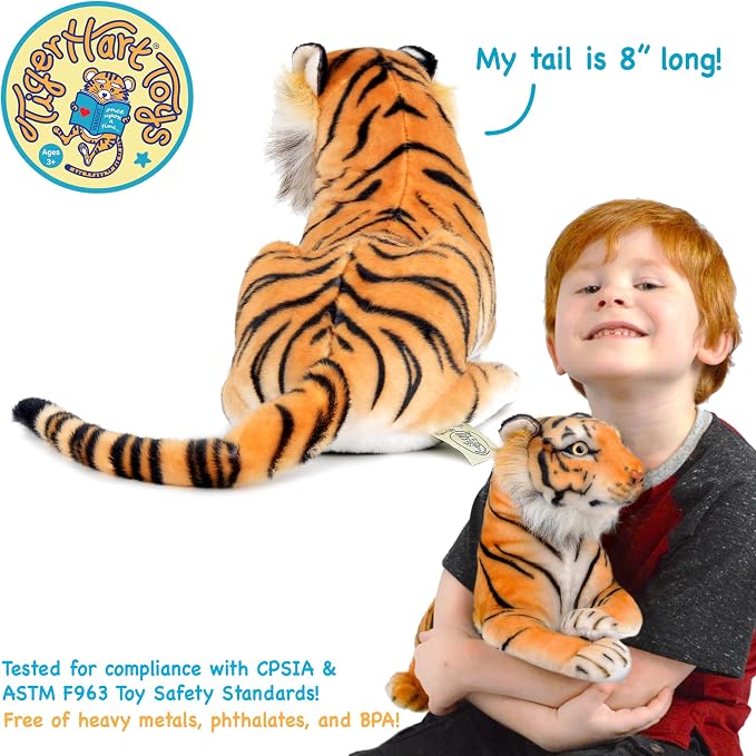 TigerHart Arrow The Tiger - Squeeze Me! - 17 Inch Stuffed Animal Plush