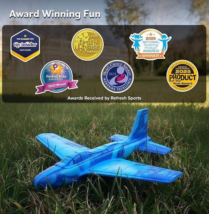 Airplane Toy for Kids: Stars & Stripes Foam Glider Plane Toy For Boys & Girls - USA Flag Design Gifts for Boys & Girls, Airplane Toy American Flag Model Color Airplanes for Outdoor Party Favor Toys
