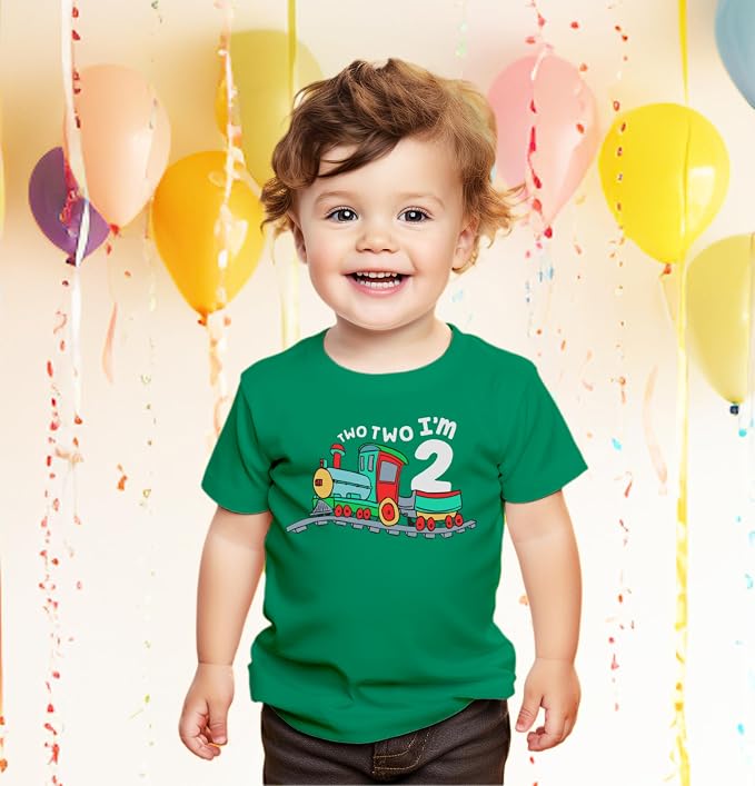 Unordinary Toddler 2nd Birthday Shirt boy Chugga Chugga Two Two Train im 2 Years Old Second Birthday Tshirt