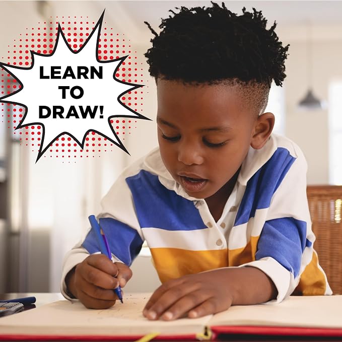 Made By Me Anime Color & Design Artist Set, 22-Piece Art Set, Create Your Own Comics, Make Your Own Manga & Anime Sketchbook, Gifts for Manga Enthusiasts, Arts & Crafts for Kids 6+