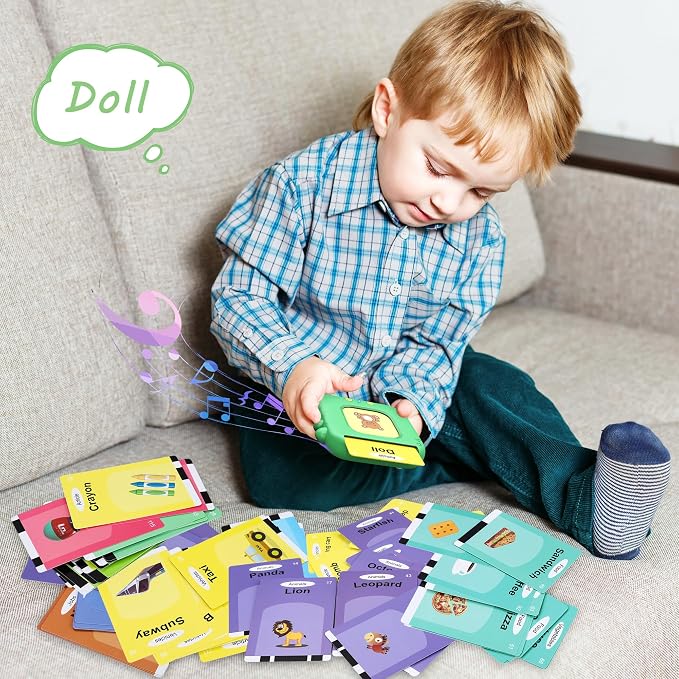 Talking Flash Cards,Kids Toddler Flash Cards with 240 Sight Words,Montessori Toys,Autism Sensory Toys,Speech Therapy Toys,Learning Educational Toys Gifts for Age 4 5 6 Years Old Boys and Girls