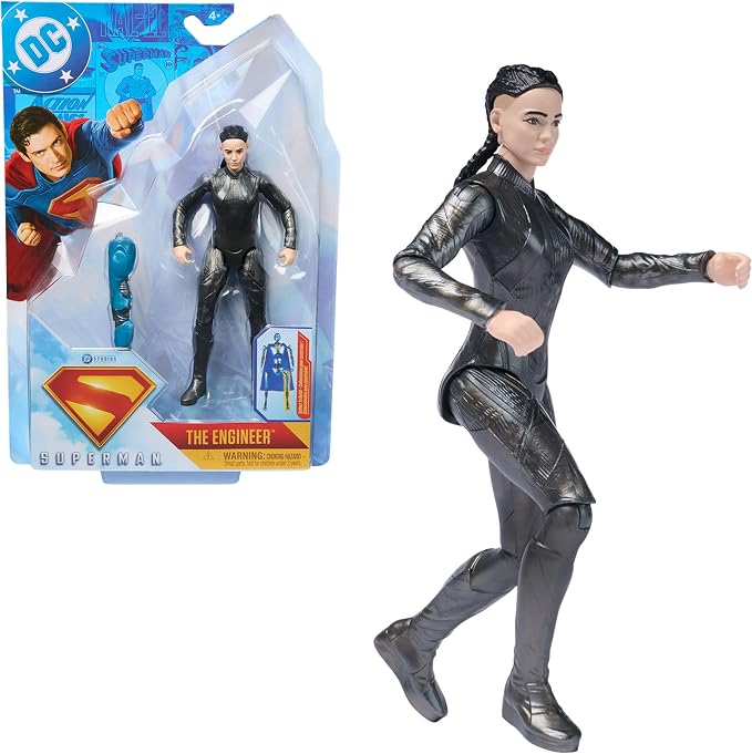 DC Comics, Superman, The Engineer, 6-Inch Action Figure, Authentic Superman Movie Styling, Super Heroes Kids Toys for Boys and Girls Ages 4 and Up