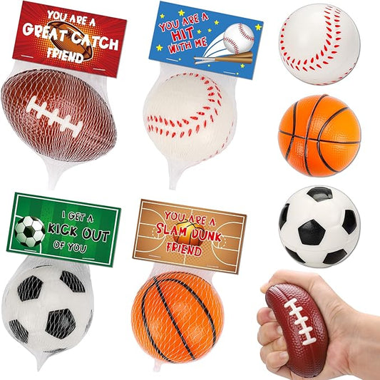 16PCS Stress Balls Party Favor for Kids 8-12 Soccer Goodie Bag Stuffers Squeeze Toys Classroom Prizes for Kids Pinata Stuffers Boys Birthday Gifts Sport World Cup Party Foam Carnival Bulk Toys