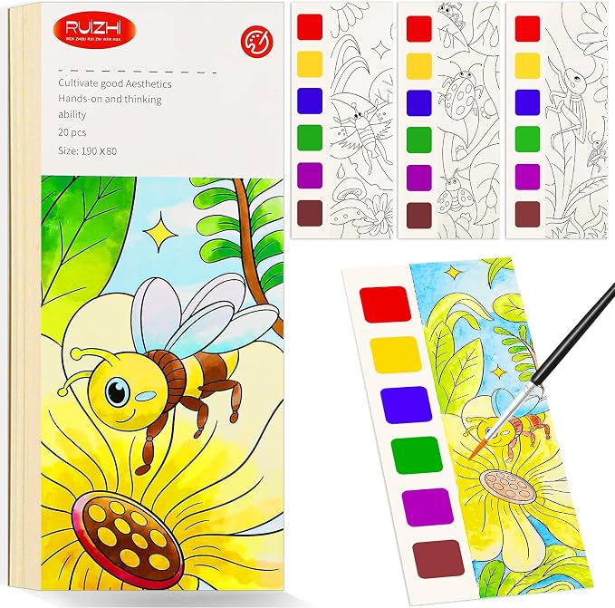 Water Coloring Book,Paint with Water Books for Kids Ages 3-5,Watercolor Painting Book for Toddlers 4-6,Creative Arts and Crafts & Airplane Travel Essentials for Boys Girls
