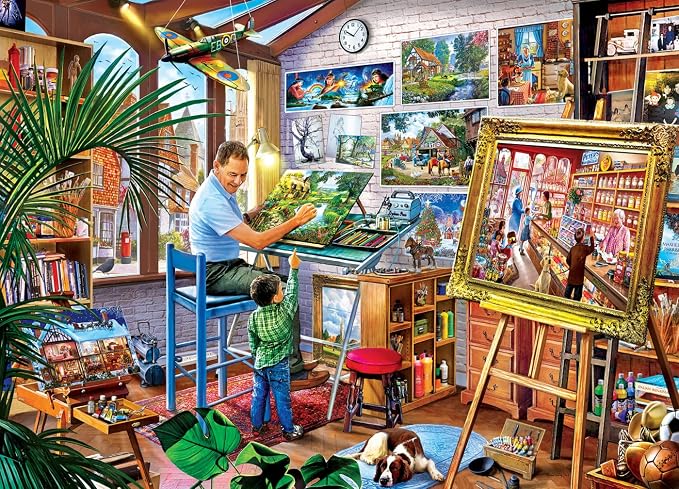 MasterPieces 1000 Piece Jigsaw Puzzle For Adults, Family, Or Youth - Gallery on The Square - 26.75"x 19.25"