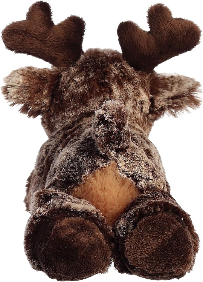 Aurora® Adorable Mini Flopsie™ Maia Moose™ Stuffed Animal - Mini Companions Ready for Playful Adventures - for Kids All Ages, Toddlers, Adults, and Families - Brown 8 Inches