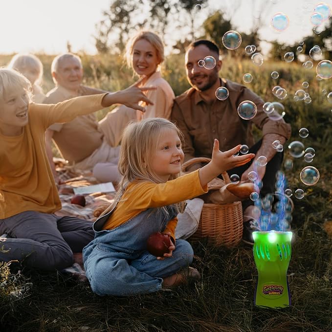 Gazillion Bubbles, Bubble Flare Bubble Making Machine - Realistic Fireworks Lights and Sounds - Instant Bubble Creation - Outdoor Toy for Kids - 4 oz. Bubble Solution Included - Ages 3+