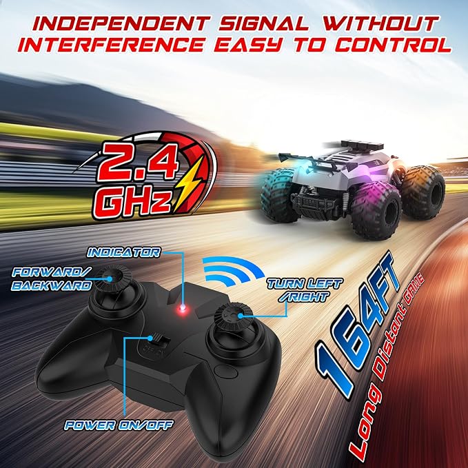EpochAir Remote Control Car - 20km/h 1:18 High Speed RC Cars Offroad with RBC &Headlights &Headlamps, 2.4GHz Toy Car Gift for 3 4 5 6 7 8 9 10-12 Year Old Boys Girls Kids
