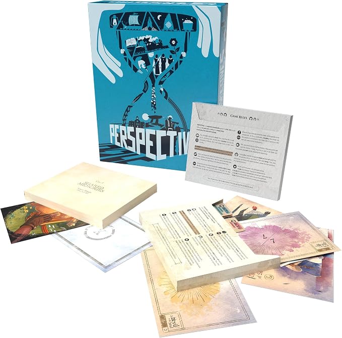 Perspectives (Blue Box) - Mystery Game, Cooperative Storytelling Game, Collaborative Detective Game for Kids & Adults, Ages 12+, 2-6 Players, 90 Minute Playtime, Made by Space Cowboys